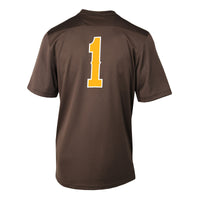 Brown Wyoming Cowboys Football Jersey, Replica Sportswear Jersey Shirt, Lightweight Breathable Athletic Jersey, Casual Gift for Men
