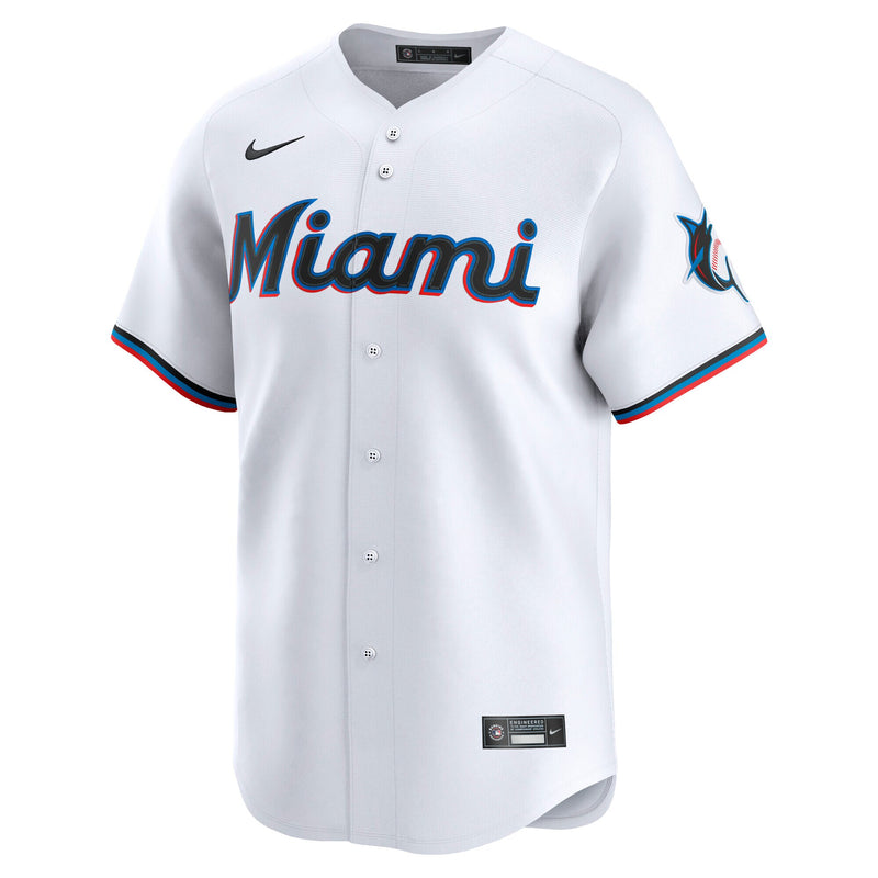 Miami Marlins Baseball Jersey, White Sportswear Jersey Shirt, Lightweight Breathable Athletic Jersey, Casual Gift for Men, Style 201933408