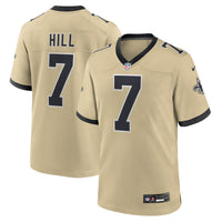 Taysom Hill New Orleans Saints Football Jersey, Gold Game Sportswear Jersey Shirt, Lightweight Breathable Athletic Jersey, Casual Gift for Men