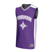 Furman Paladins Basketball Jersey, Purple Sportswear Jersey Shirt, Sleeveless Athletic Tank Jersey, Casual Gift for Men