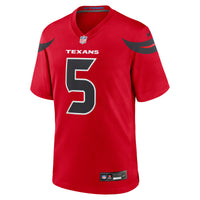 Jalen Pitre Houston Texans Football Jersey, Red Game Sportswear Jersey Shirt, Lightweight Breathable Athletic Jersey, Casual Gift for Men
