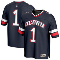 UConn Huskies Football Jersey, Navy Fashion Lightweight Sportswear Jersey Shirt, Lightweight Breathable Athletic Jersey, Casual Gift for Men