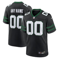 New York Jets Football Jersey, Black Game Alternate Sportswear Jersey Shirt, Lightweight Breathable Athletic Jersey, Casual Gift for Men