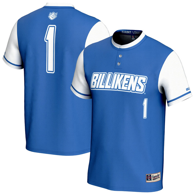 Saint Louis Billikens Softball Jersey, Blue Fashion Sportswear Jersey Shirt, Lightweight Breathable Athletic Jersey, Casual Gift for Men