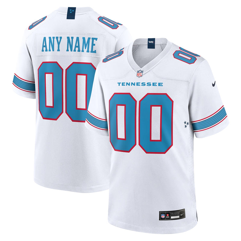 Tennessee Titans Football Jersey, White Sportswear Jersey Shirt, Lightweight Breathable Athletic Jersey, Casual Gift for Men, Style 203933697