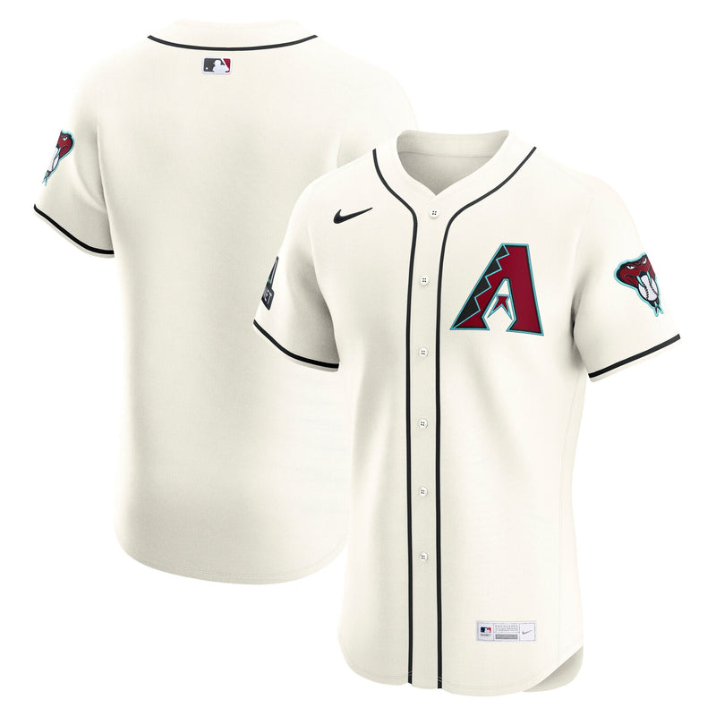 Arizona Diamondbacks Baseball Jersey, Cream Elite Home Sportswear Jersey Shirt, Lightweight Breathable Athletic Jersey, Casual Gift for Men