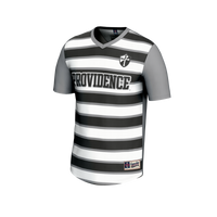 Providence Friars Soccer Jersey, Silver/Black Fashion Sportswear Jersey Shirt, Lightweight Breathable Athletic Jersey, Casual Gift for Men