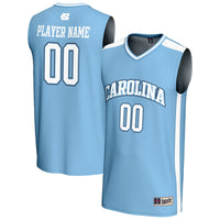 North Carolina Tar Heels Basketball Jersey, Light Blue Fashion Sportswear Jersey Shirt, Sleeveless Athletic Tank Jersey, Casual Gift for Men