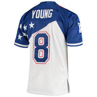 NFC Steve Young White/Blue 1994 Pro Bowl Authentic Football Jersey, Sportswear Jersey Shirt, Lightweight Athletic Jersey, Casual Gift for Men