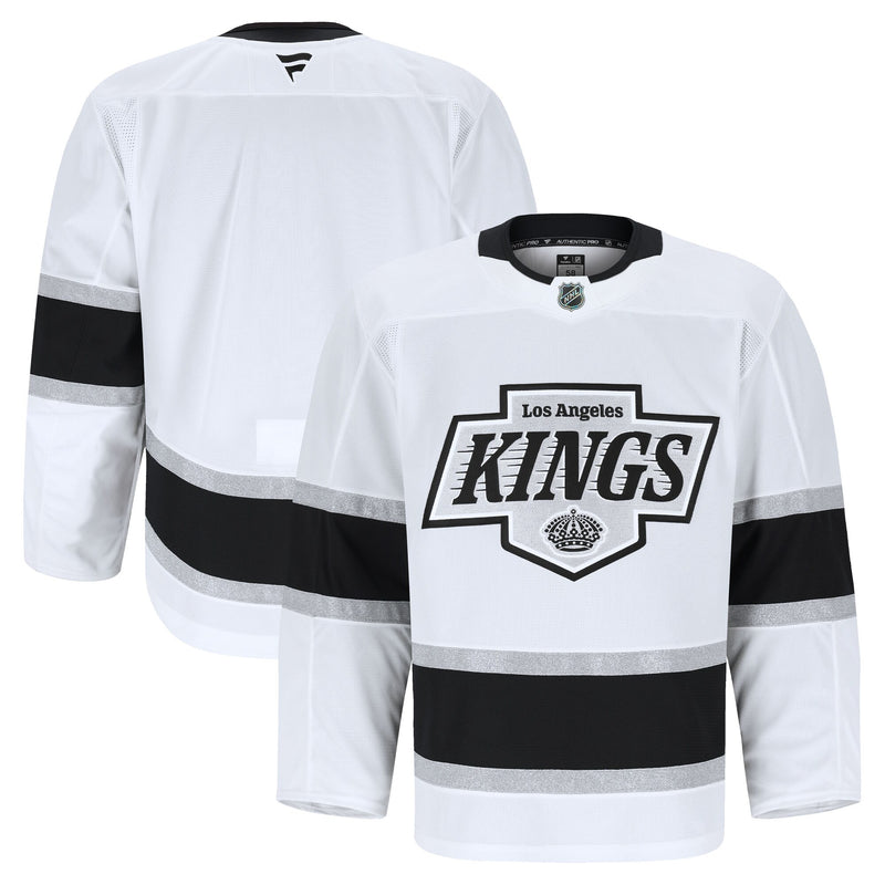 Los Angeles Kings Hockey Jersey, White Authentic Away Sportswear Jersey Shirt, Long Sleeve Hockey Sweater Jersey, Casual Gift for Men