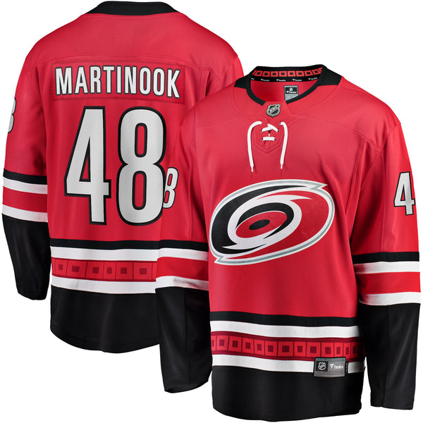 Carolina Hurricanes Jordan Martinook Red Alternate Breakaway Player Jersey