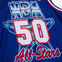NBA David Robinson 1992 All-Star West Authentic Basketball Jersey, Sportswear Jersey Shirt, Sleeveless Athletic Tank Jersey, Casual Gift for Men