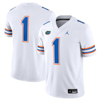 Florida Gators Football Jersey, White Game Sportswear Jersey Shirt, Lightweight Breathable Athletic Jersey, Casual Gift for Men