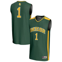 Baylor Bears Basketball Jersey, Green Fashion Lightweight Sportswear Jersey Shirt, Sleeveless Athletic Tank Jersey, Casual Gift for Men