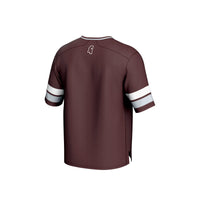 Mississippi State Bulldogs Spirit Football Jersey, Maroon Sportswear Jersey Shirt, Lightweight Breathable Athletic Jersey, Casual Gift for Men