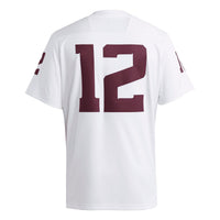 Texas A&M Aggies Football Jersey, White Sportswear Jersey Shirt, Lightweight Breathable Athletic Jersey, Casual Gift for Men, Style 202538842