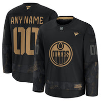 Edmonton Oilers Hockey Jersey, Black Sportswear Jersey Shirt, Long Sleeve Hockey Sweater Jersey, Casual Gift for Men, Style 202533022