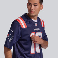 Drake Maye New England Patriots Football Jersey, Navy Game Sportswear Jersey Shirt, Lightweight Breathable Athletic Jersey, Casual Gift for Men