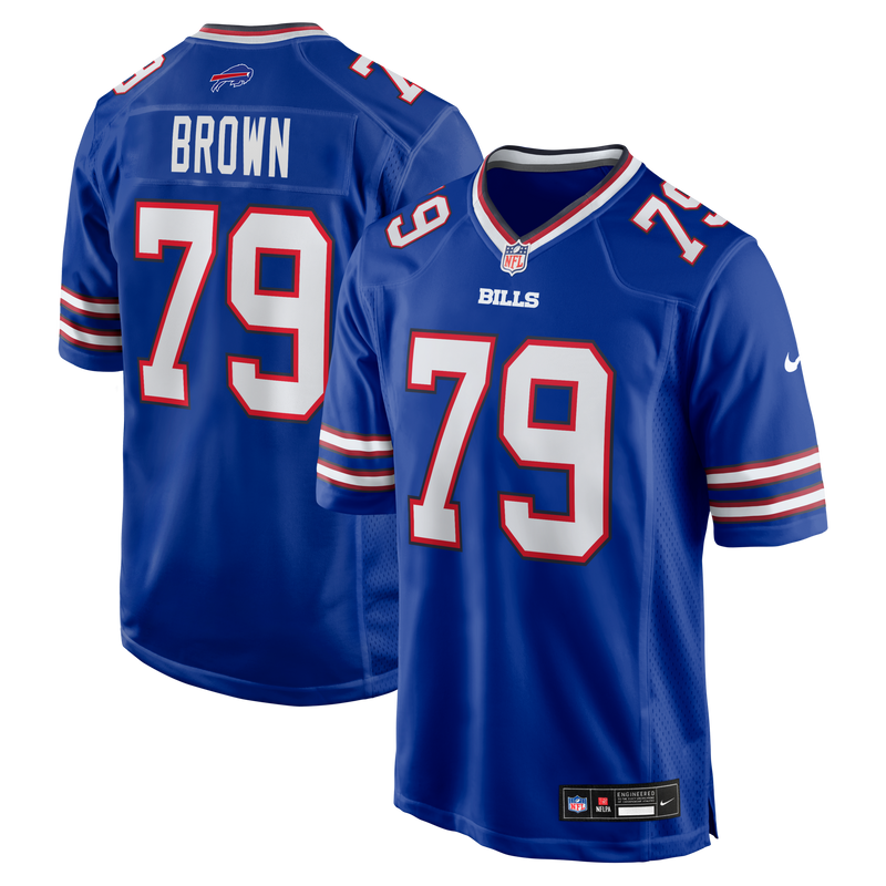 Ruben Brown Buffalo Bills Football Jersey, Royal Game Sportswear Jersey Shirt, Lightweight Breathable Athletic Jersey, Casual Gift for Men