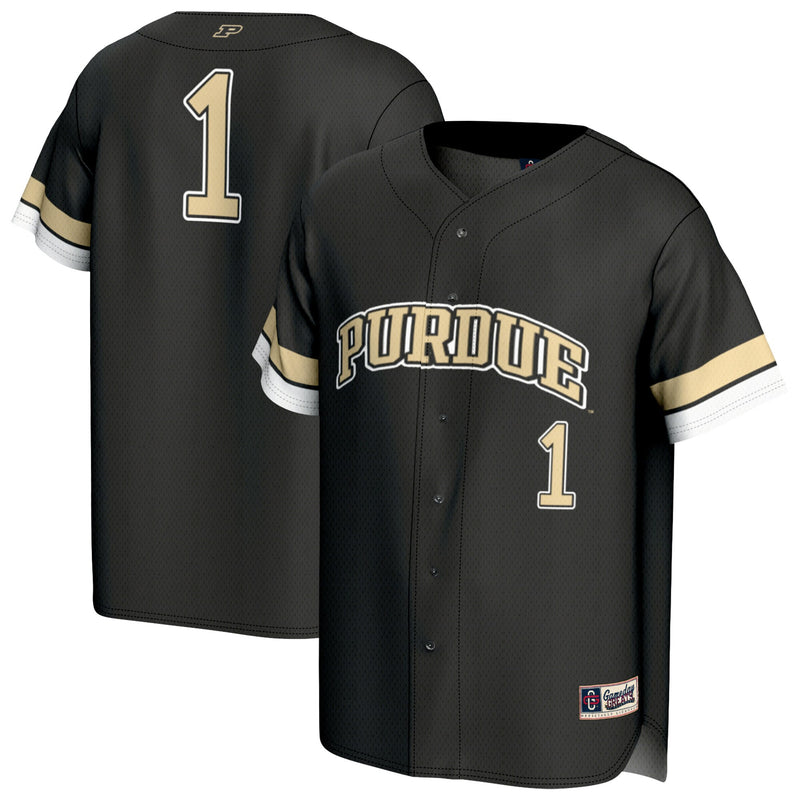 Purdue Boilermakers Baseball Jersey, Black Fashion Sportswear Jersey Shirt, Lightweight Breathable Athletic Jersey, Casual Gift for Men