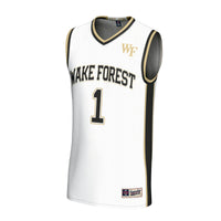Wake Forest Demon Deacons Basketball Jersey, White Fashion Sportswear Jersey Shirt, Sleeveless Athletic Tank Jersey, Casual Gift for Men