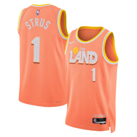 Max Strus Cleveland Cavaliers Basketball Jersey, Orange Swingman Sportswear Jersey Shirt, Sleeveless Athletic Tank Jersey, Casual Gift for Men