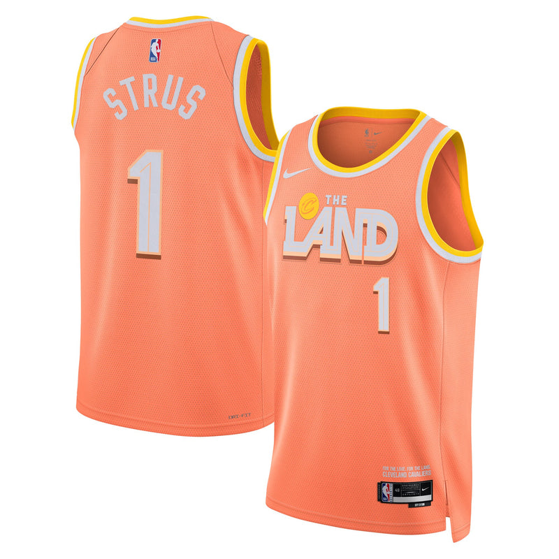 Max Strus Cleveland Cavaliers Basketball Jersey, Orange Swingman Sportswear Jersey Shirt, Sleeveless Athletic Tank Jersey, Casual Gift for Men