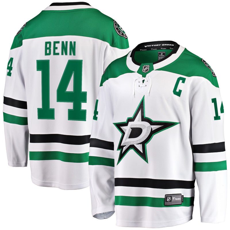 Jamie Benn Dallas Stars Hockey Jersey, White Breakaway Sportswear Jersey Shirt, Long Sleeve Hockey Sweater Jersey, Casual Gift for Men