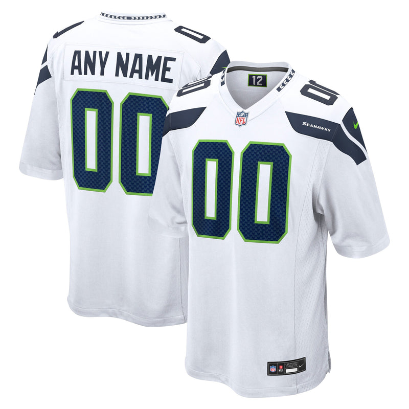 Seattle Seahawks Football Jersey, White Game Sportswear Jersey Shirt, Lightweight Breathable Athletic Jersey, Casual Gift for Men