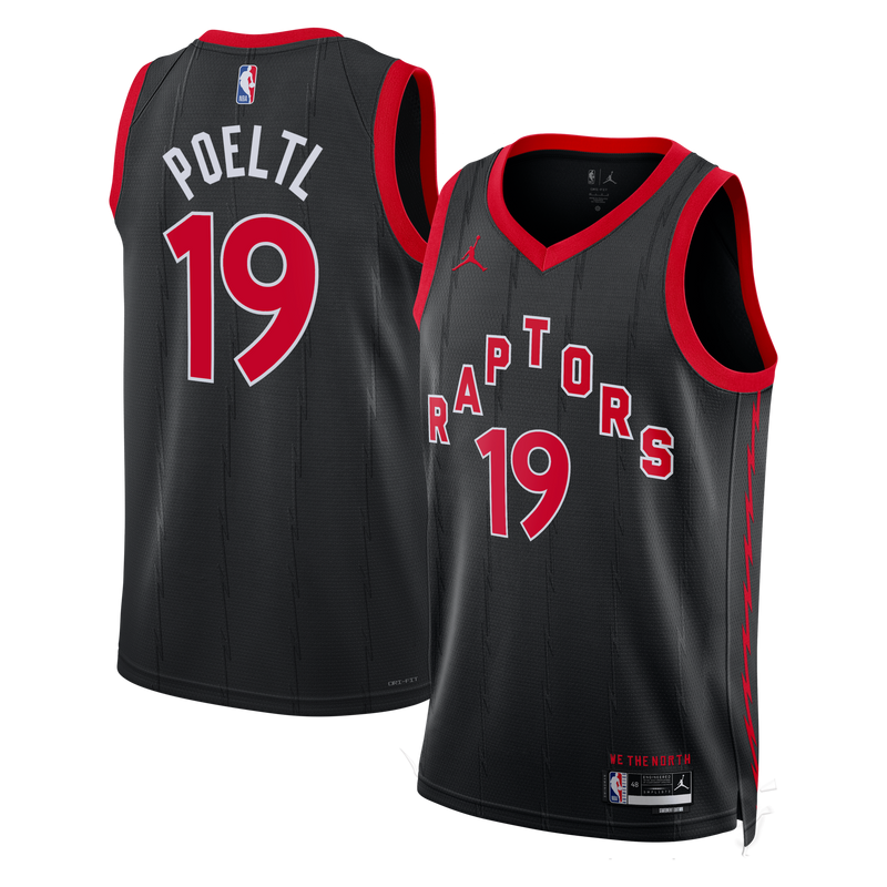 Jakob Poeltl Toronto Raptors Basketball Jersey, Black Swingman Sportswear Jersey Shirt, Sleeveless Athletic Tank Jersey, Casual Gift for Men