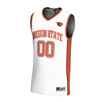Oregon State Beavers Basketball Jersey, White Fashion Lightweight Sportswear Jersey Shirt, Sleeveless Athletic Tank Jersey, Casual Gift for Men