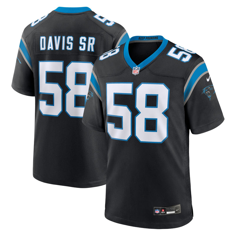Thomas Davis Sr. Carolina Panthers Football Jersey, Black Sportswear Jersey Shirt, Lightweight Breathable Athletic Jersey, Casual Gift for Men