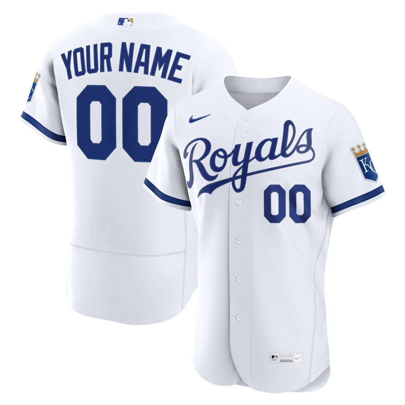 Kansas City Royals Baseball Jersey, White Authentic Home Sportswear Jersey Shirt, Lightweight Breathable Athletic Jersey, Casual Gift for Men