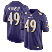 Jay Higgins IV Baltimore Ravens Football Jersey, Purple Sportswear Jersey Shirt, Lightweight Breathable Athletic Jersey, Casual Gift for Men
