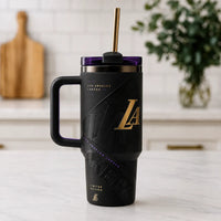 LAL Monogram - Blacked-Out Tonal Drinkware in Gold