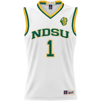 NDSU Bison Basketball Jersey, White Lightweight Sportswear Jersey Shirt, Sleeveless Athletic Tank Jersey, Casual Gift for Men