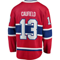 Cole Caufield Montreal Canadiens Hockey Jersey, Red Breakaway Sportswear Jersey Shirt, Long Sleeve Hockey Sweater Jersey, Casual Gift for Men