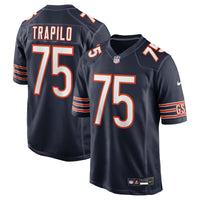 Ozzy Trapilo Chicago Bears Football Jersey, Navy Game Sportswear Jersey Shirt, Lightweight Breathable Athletic Jersey, Casual Gift for Men