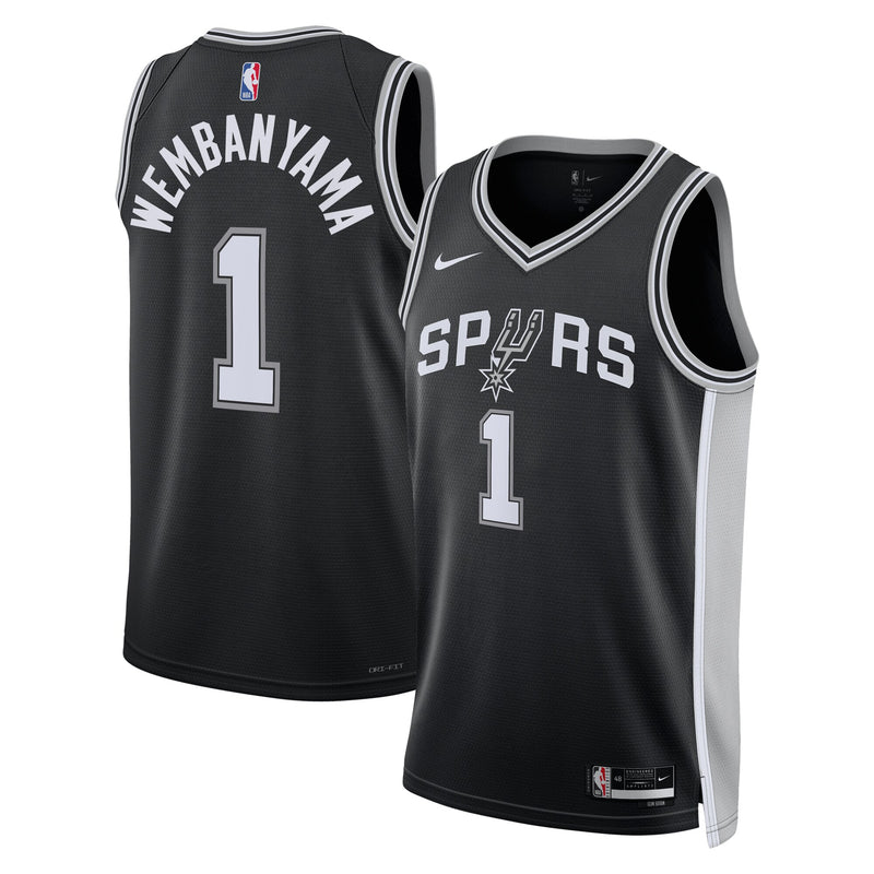 Victor Wembanyama San Antonio Spurs Basketball Jersey, Black Sportswear Jersey Shirt, Sleeveless Athletic Tank Jersey, Casual Gift for Men