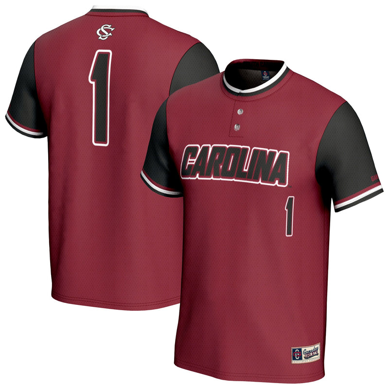 South Carolina Gamecocks Softball Jersey, Garnet Fashion Sportswear Jersey Shirt, Lightweight Breathable Athletic Jersey, Casual Gift for Men