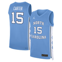 North Carolina Tar Heels Basketball Jersey, Blue Sportswear Jersey Shirt, Sleeveless Athletic Tank Jersey, Casual Gift for Men, Style 202754082