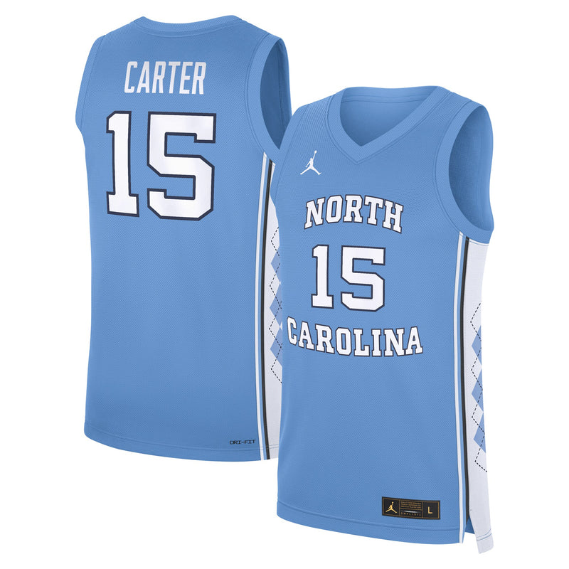North Carolina Tar Heels Basketball Jersey, Blue Sportswear Jersey Shirt, Sleeveless Athletic Tank Jersey, Casual Gift for Men, Style 202754082