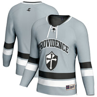 Providence Friars Hockey Jersey, Silver Sportswear Jersey Shirt, Long Sleeve Hockey Sweater Jersey, Casual Gift for Men