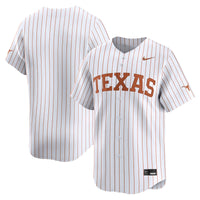 Texas Longhorns Baseball Jersey, White Sportswear Jersey Shirt, Lightweight Breathable Athletic Jersey, Casual Gift for Men, Style 201742386