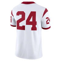 USC Trojans Football Jersey, White Game Sportswear Jersey Shirt, Lightweight Breathable Athletic Jersey, Casual Gift for Men