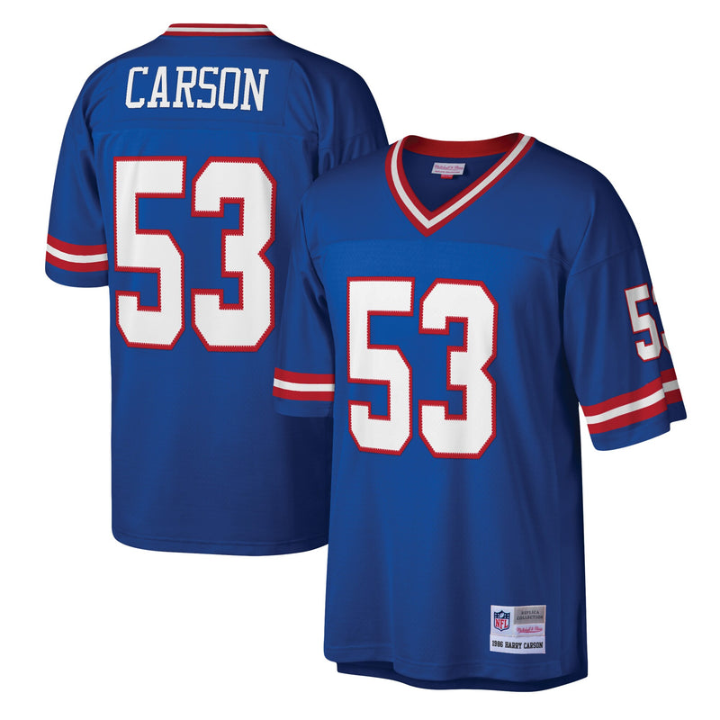 Harry Carson New York Giants Football Jersey, Royal Replica Sportswear Jersey Shirt, Lightweight Breathable Athletic Jersey, Casual Gift for Men