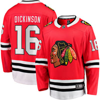 Jason Dickinson Chicago Blackhawks Hockey Jersey, Red Breakaway Sportswear Jersey Shirt, Long Sleeve Hockey Sweater Jersey, Casual Gift for Men