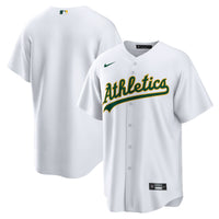 Athletics Baseball Jersey, White Replica Sportswear Jersey Shirt, Lightweight Breathable Athletic Jersey, Casual Gift for Men, Style 4784235