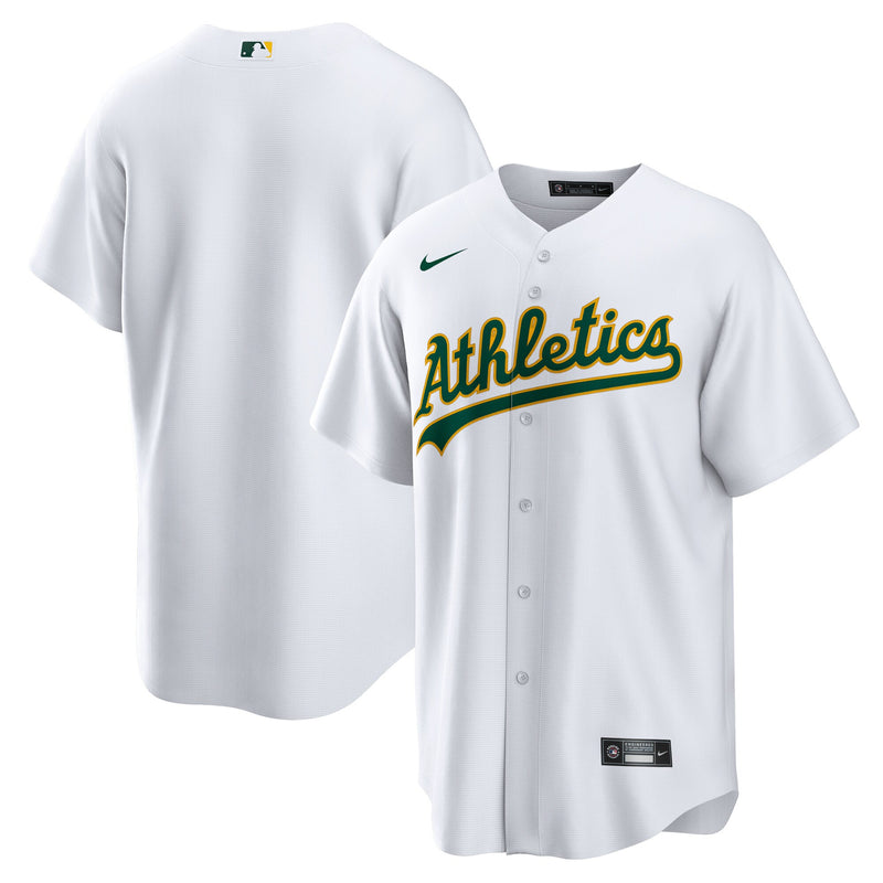 Athletics Baseball Jersey, White Replica Sportswear Jersey Shirt, Lightweight Breathable Athletic Jersey, Casual Gift for Men, Style 4784235