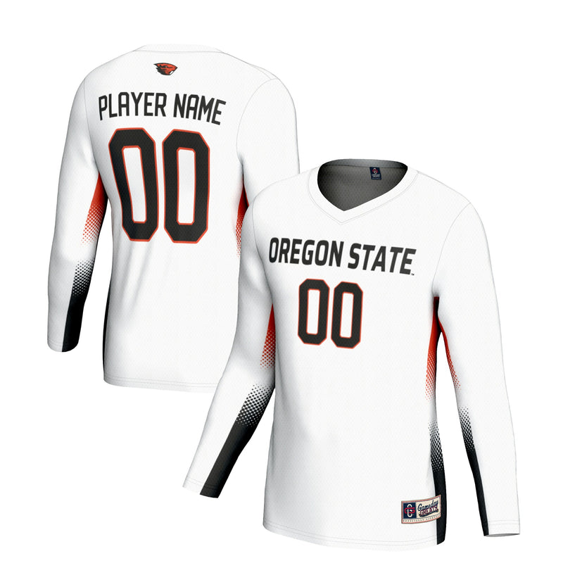 Oregon State Beavers Volleyball Jersey, White Lightweight Sportswear Jersey Shirt, Lightweight Breathable Athletic Jersey, Casual Gift for Men